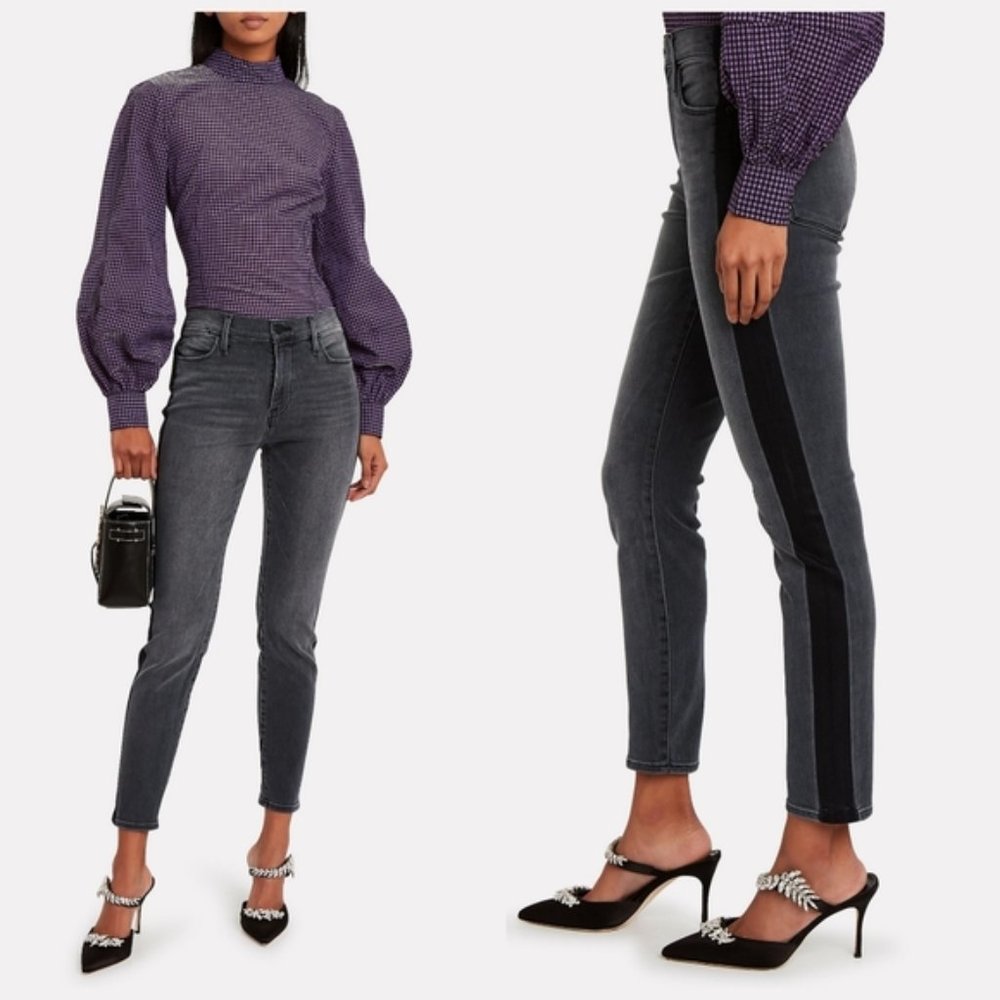 Frame Le high skinny coated denim size 27